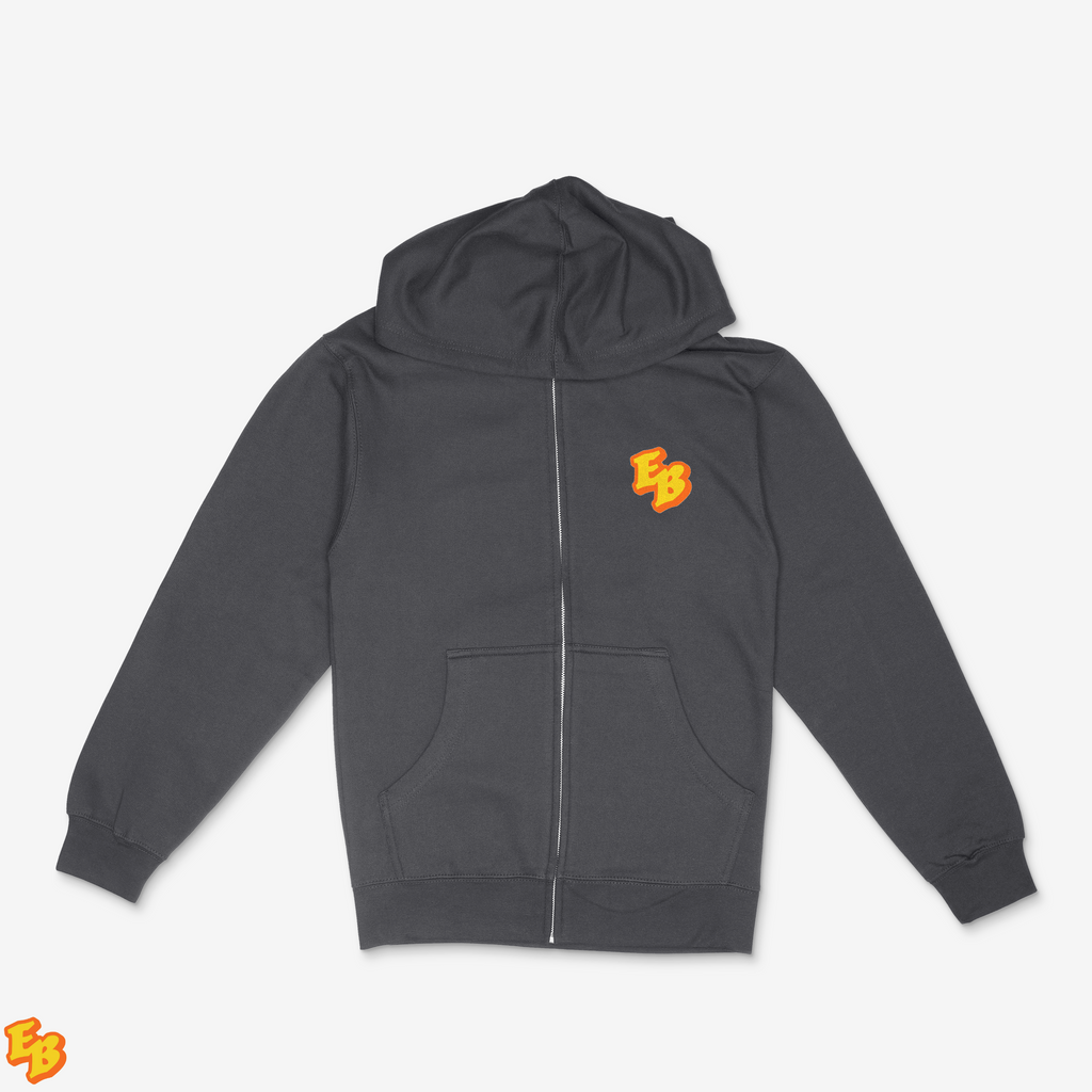 Earl Baker Monogram Pocket Logo Zip Hoodie