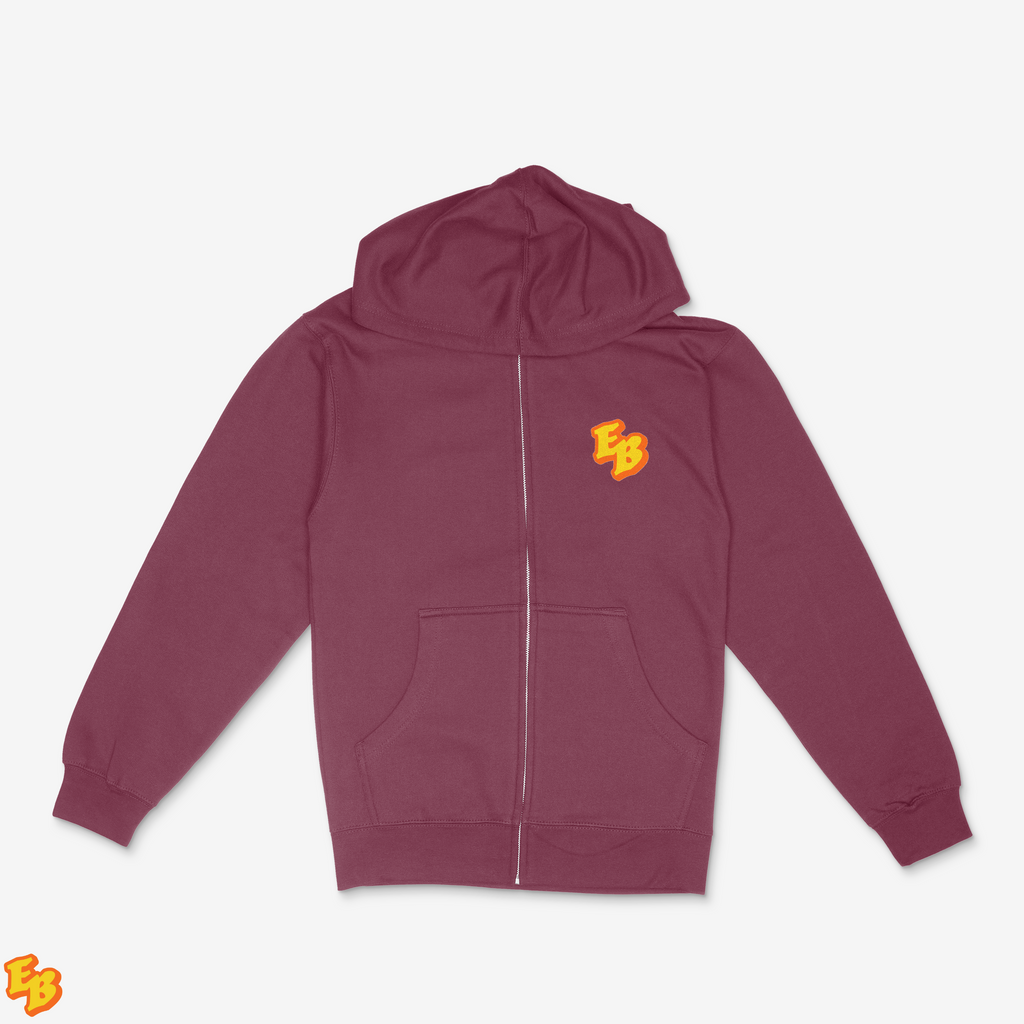 Earl Baker Monogram Pocket Logo Zip Hoodie