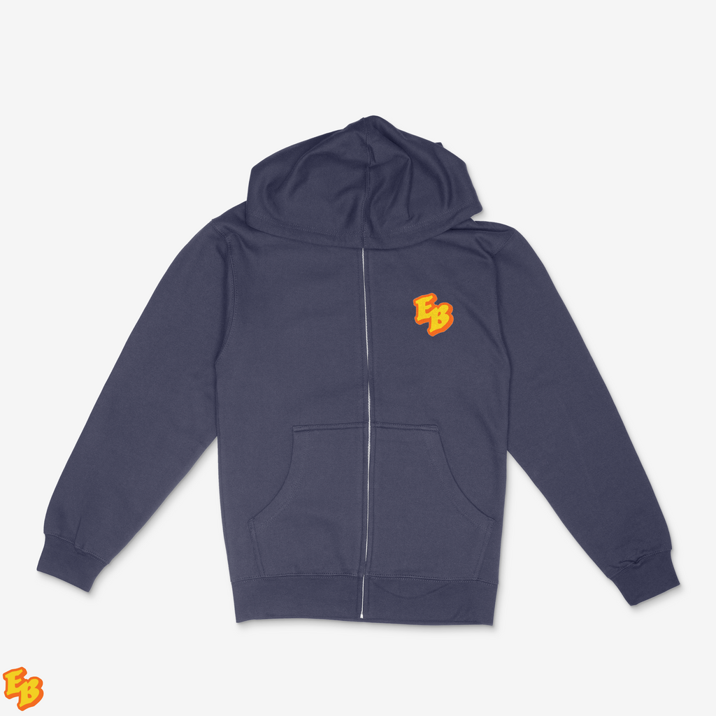 Earl Baker Monogram Pocket Logo Zip Hoodie