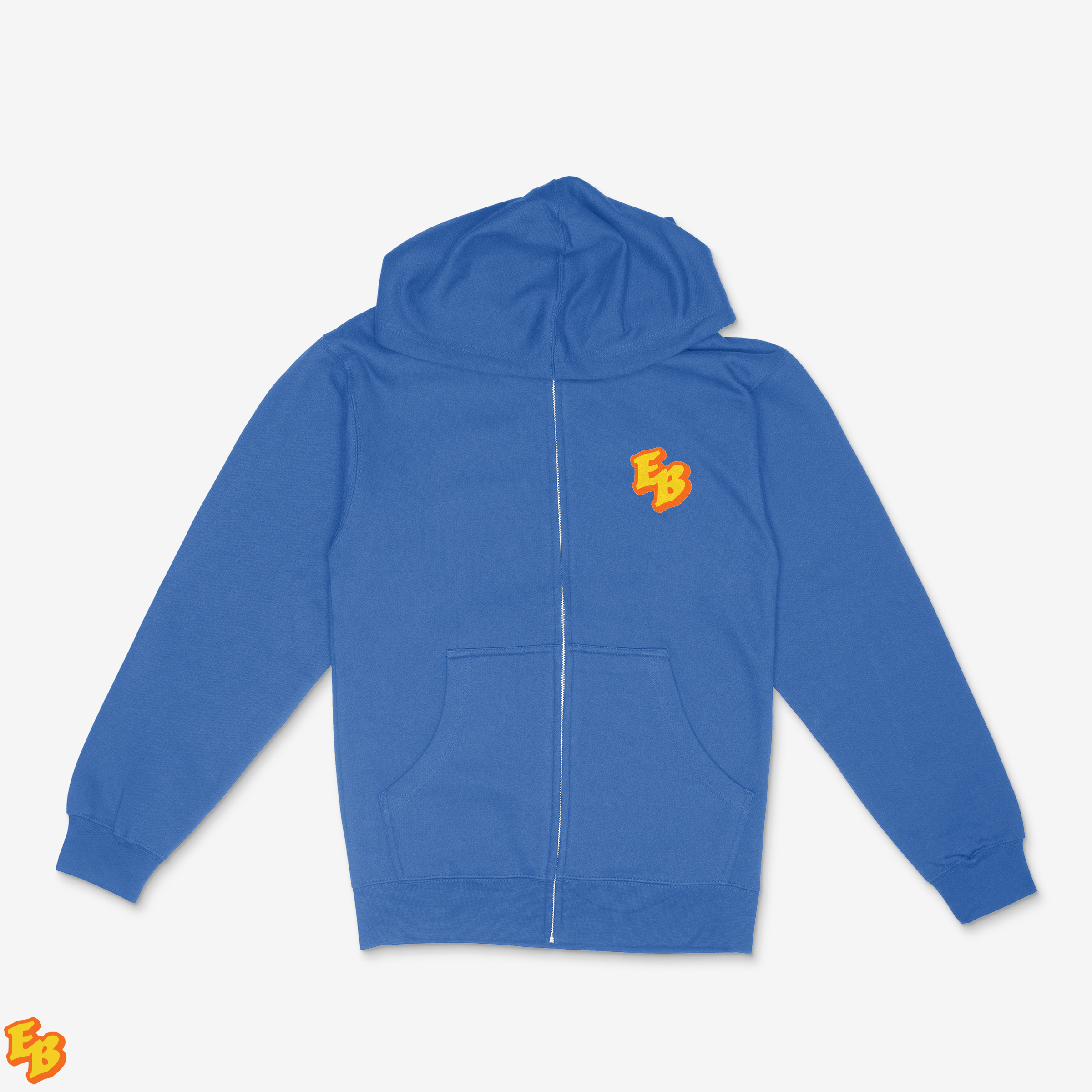 Earl Baker Monogram Pocket Logo Zip Hoodie