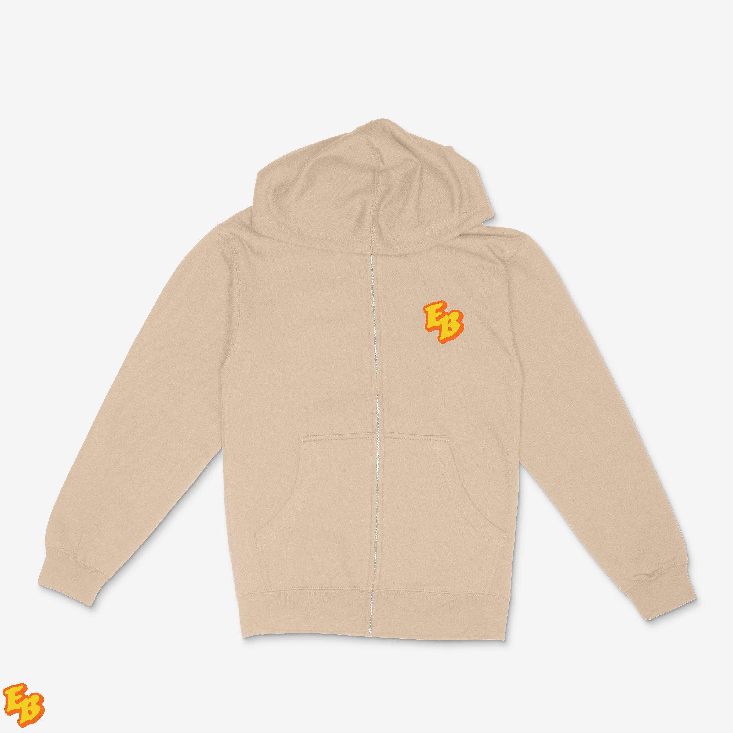 Earl Baker Monogram Pocket Logo Zip Hoodie